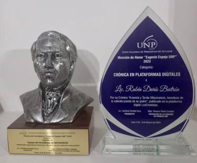 PREMIOS A RUBEN DARIO BUITRON Y A SU EQUIPO DE NOTIMERCIO