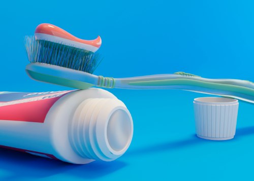 Pasta, cepillo dental